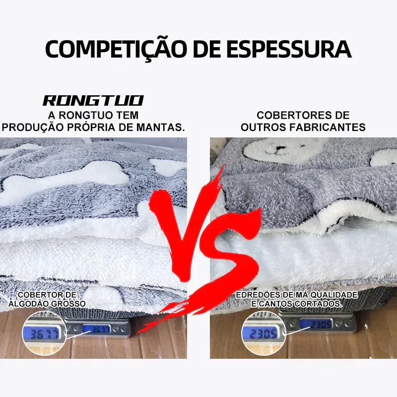 Cobertor peludo - serve como caminha para seu pet - Náutica.Esp